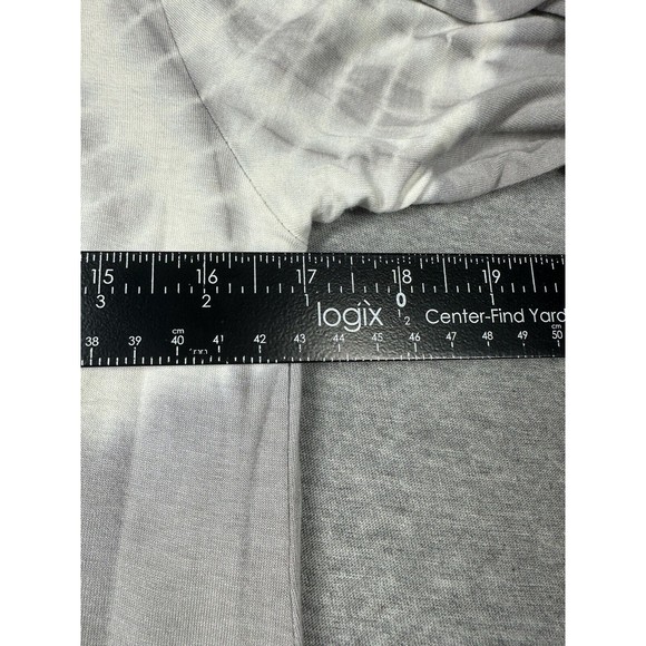 Soft Surroundings Womens Gray/White Tie Dye Long Sleeve Tunic Stretch Small Boho - Picture 5 of 6